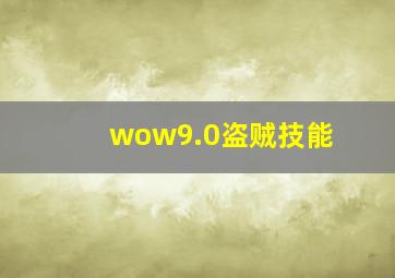 wow9.0盗贼技能