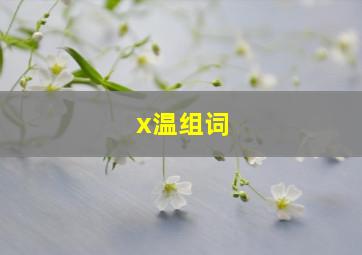 x温组词