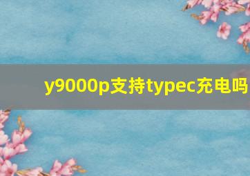 y9000p支持typec充电吗