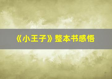 《小王子》整本书感悟