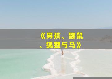 《男孩、鼹鼠、狐狸与马》