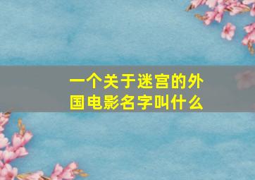 一个关于迷宫的外国电影名字叫什么