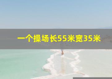 一个操场长55米宽35米