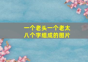 一个老头一个老太八个字组成的图片