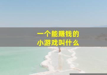 一个能赚钱的小游戏叫什么