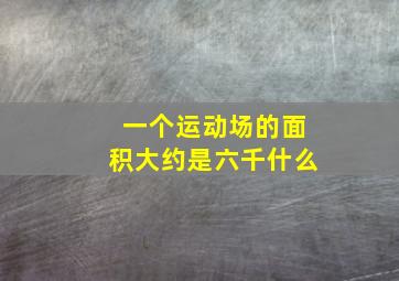 一个运动场的面积大约是六千什么