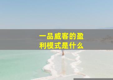 一品威客的盈利模式是什么