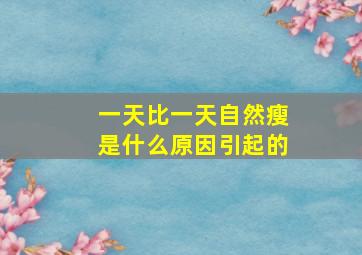 一天比一天自然瘦是什么原因引起的