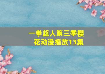 一拳超人第三季樱花动漫播放13集