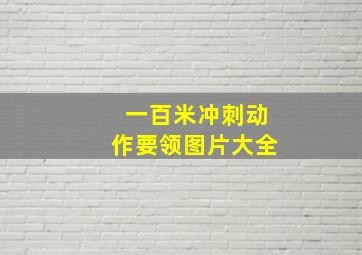 一百米冲刺动作要领图片大全