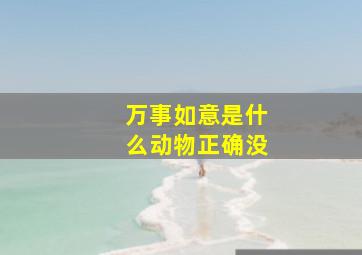 万事如意是什么动物正确没