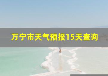 万宁市天气预报15天查询