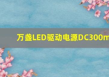 万盏LED驱动电源DC300ma