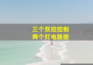 三个双控控制两个灯电路图