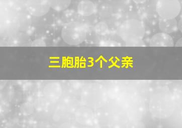 三胞胎3个父亲