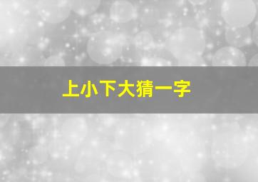 上小下大猜一字