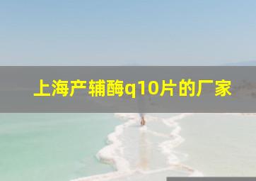 上海产辅酶q10片的厂家