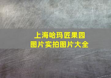 上海哈玛匠果园图片实拍图片大全