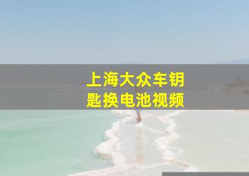 上海大众车钥匙换电池视频