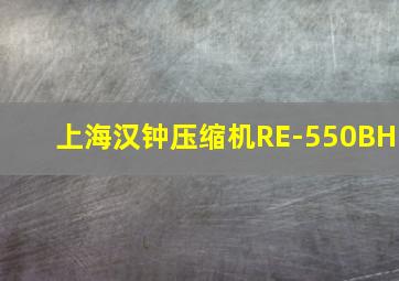 上海汉钟压缩机RE-550BH