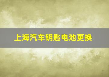 上海汽车钥匙电池更换