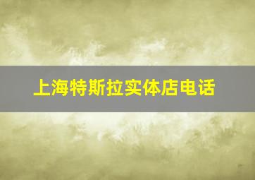 上海特斯拉实体店电话