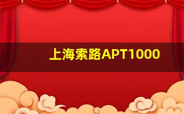 上海索路APT1000