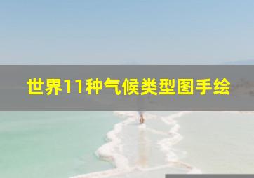 世界11种气候类型图手绘