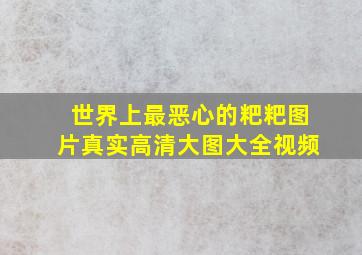 世界上最恶心的粑粑图片真实高清大图大全视频