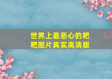 世界上最恶心的粑粑图片真实高清版