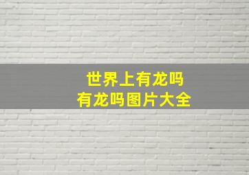 世界上有龙吗有龙吗图片大全