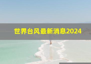 世界台风最新消息2024