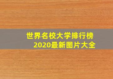 世界名校大学排行榜2020最新图片大全