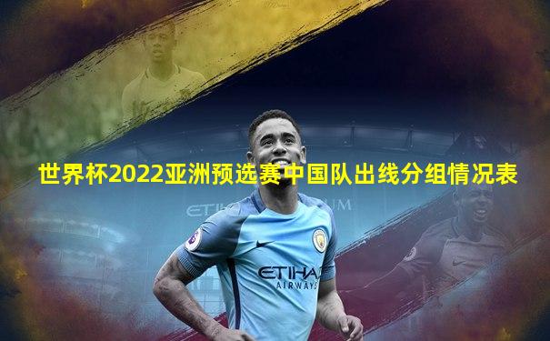 世界杯2022亚洲预选赛中国队出线分组情况表