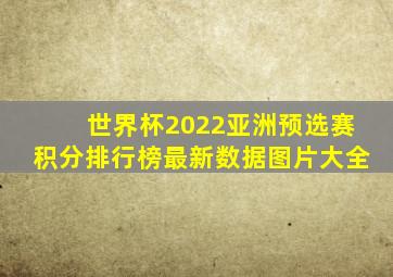 世界杯2022亚洲预选赛积分排行榜最新数据图片大全