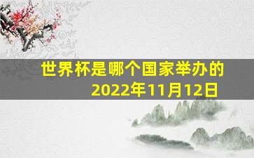 世界杯是哪个国家举办的2022年11月12日