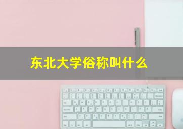 东北大学俗称叫什么