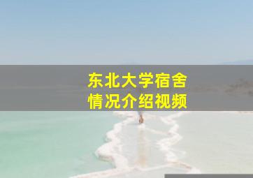 东北大学宿舍情况介绍视频