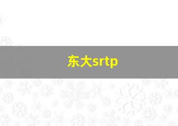 东大srtp