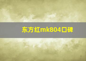 东方红mk804口碑