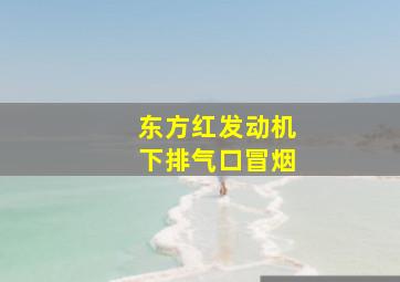 东方红发动机下排气口冒烟