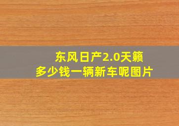 东风日产2.0天籁多少钱一辆新车呢图片