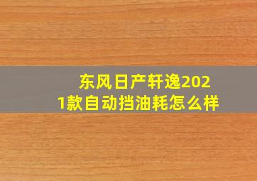 东风日产轩逸2021款自动挡油耗怎么样