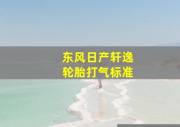 东风日产轩逸轮胎打气标准