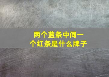 两个蓝条中间一个红条是什么牌子