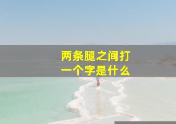 两条腿之间打一个字是什么