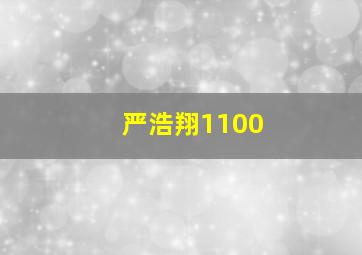 严浩翔1100