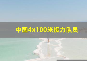 中国4x100米接力队员