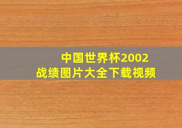 中国世界杯2002战绩图片大全下载视频