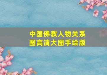 中国佛教人物关系图高清大图手绘版